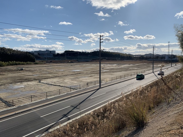 令和4（2022）年1月5日 公園北側（町道）から公園西側（知多奥田駅）方面を映した定点カメラの写真