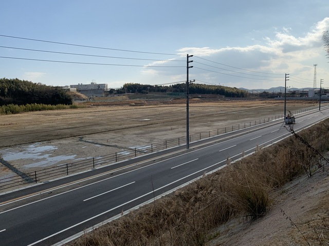 令和4（2022）年1月26日 公園北側（町道）から公園西側（知多奥田駅）方面を映した定点カメラの写真