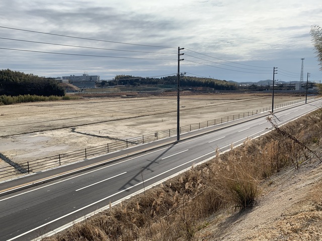 令和4（2022）年2月8日 公園北側（町道）から公園西側（知多奥田駅）方面を映した定点カメラの写真