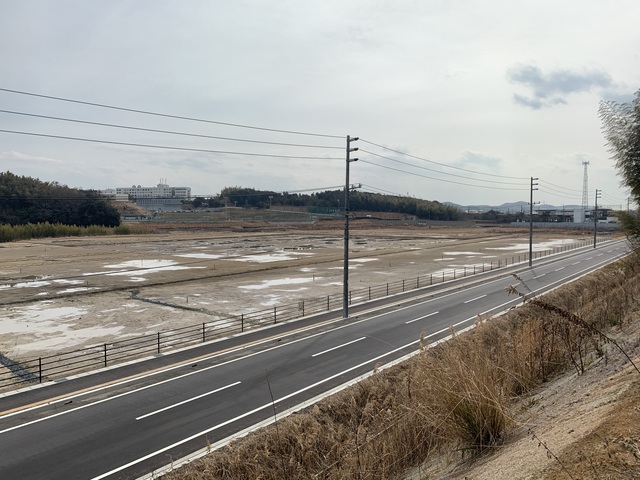 令和4（2022）年2月15日 公園北側（町道）から公園西側（知多奥田駅）方面を映した定点カメラの写真