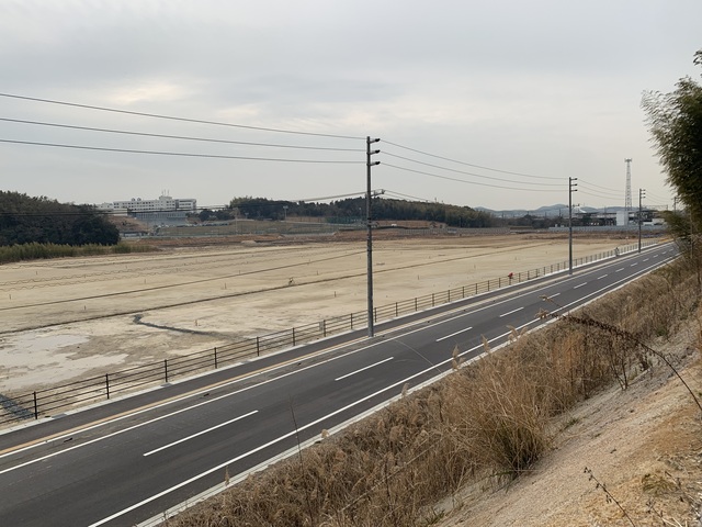 令和4（2022）年3月1日 公園北側（町道）から公園西側（知多奥田駅）方面を映した定点カメラの写真