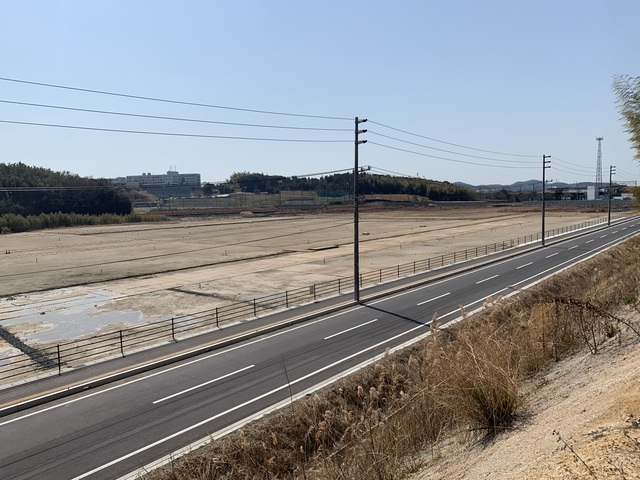 令和4（2022）年3月8日 公園北側（町道）から公園西側（知多奥田駅）方面を映した定点カメラの写真