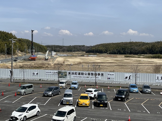令和4（2022）年3月30日 知多奥田駅から公園（全体）方面を映した定点カメラの写真