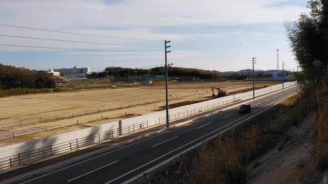 令和4（2022）年4月5日 公園北側（町道）から公園西側（知多奥田駅）方面を映した定点カメラの写真