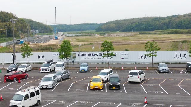 令和4（2022）年5月17日 知多奥田駅から公園（全体）方面を映した定点カメラの写真