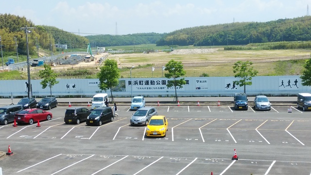 令和4（2022）年5月24日 知多奥田駅から公園（全体）方面を映した定点カメラの写真