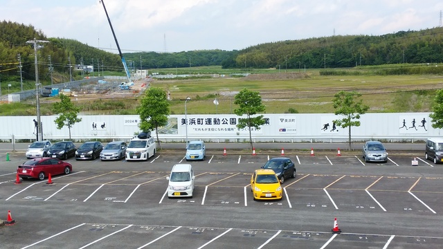 令和4（2022）年5月31日 知多奥田駅から公園（全体）方面を映した定点カメラの写真