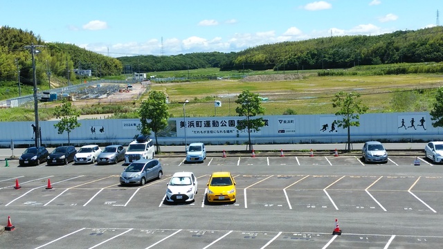 令和4（2022）年6月7日 知多奥田駅から公園（全体）方面を映した定点カメラの写真
