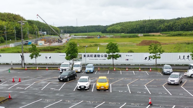 令和4（2022）年7月4日 知多奥田駅から公園（全体）方面を映した定点カメラの写真