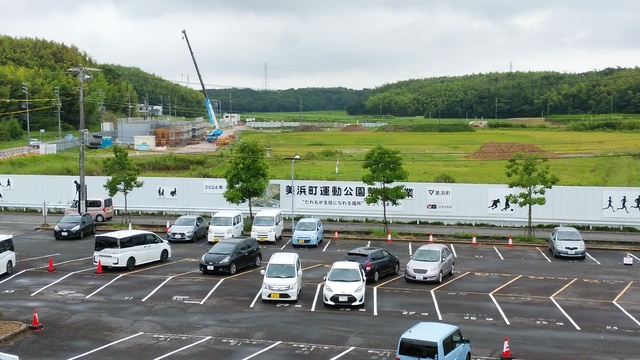 令和4（2022）年7月12日 知多奥田駅から公園（全体）方面を映した定点カメラの写真