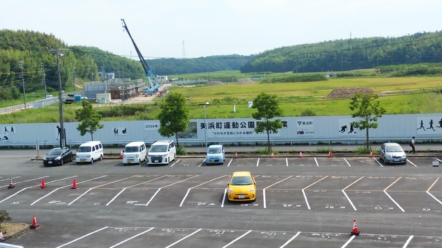 令和4（2022）年7月26日 知多奥田駅から公園（全体）方面を映した定点カメラの写真