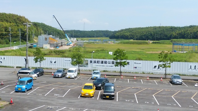 令和4（2022）年8月22日 知多奥田駅から公園（全体）方面を映した定点カメラの写真