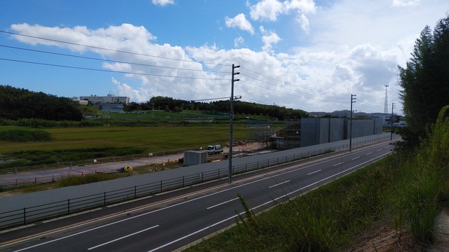 令和4（2022）年9月6日 公園北側（町道）から公園西側（知多奥田駅）方面を映した定点カメラの写真