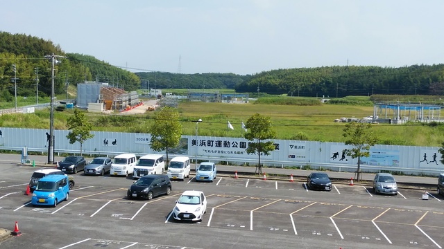 令和4（2022）年9月13日 知多奥田駅から公園（全体）方面を映した定点カメラの写真