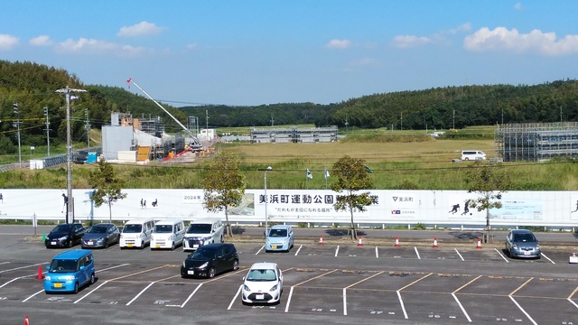 令和4（2022）年9月26日 知多奥田駅から公園（全体）方面を映した定点カメラの写真