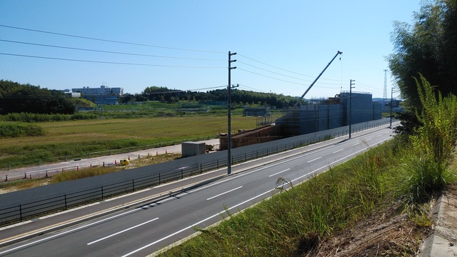 令和4（2022）年9月26日 公園北側（町道）から公園西側（知多奥田駅）方面を映した定点カメラの写真