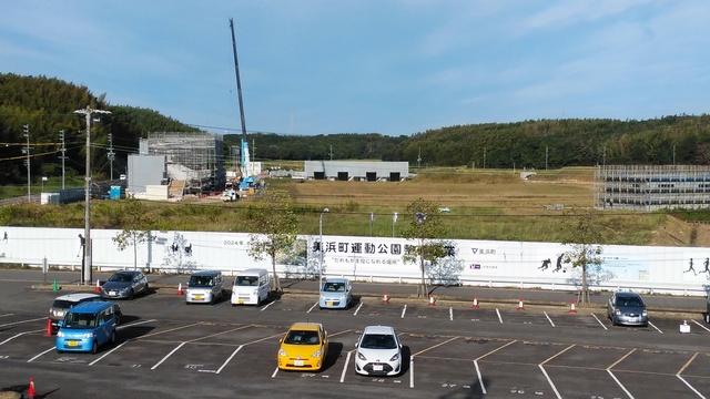 令和4（2022）年10月11日 知多奥田駅から公園（全体）方面を映した定点カメラの写真