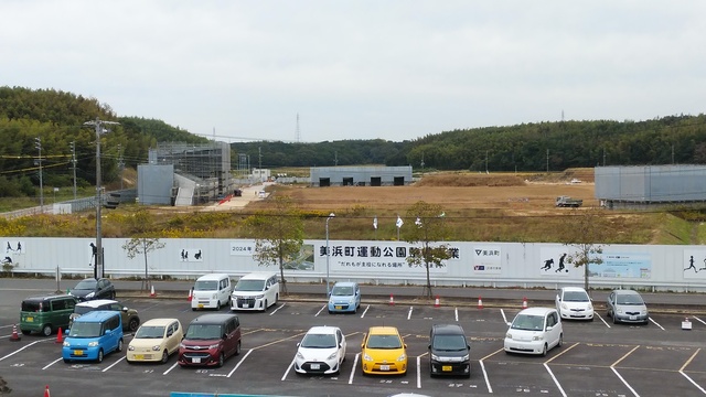 令和4（2022）年10月25日 知多奥田駅から公園（全体）方面を映した定点カメラの写真