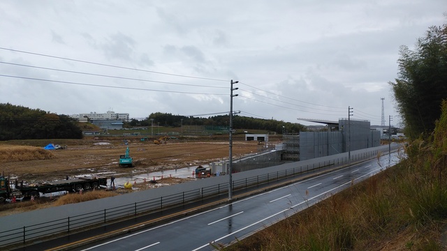 令和4（2022）年11月29日 公園北側（町道）から公園西側（知多奥田駅）方面を映した定点カメラの写真