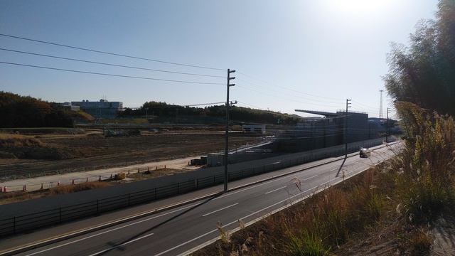 令和4（2022）年12月12日 公園北側（町道）から公園西側（知多奥田駅）方面を映した定点カメラの写真