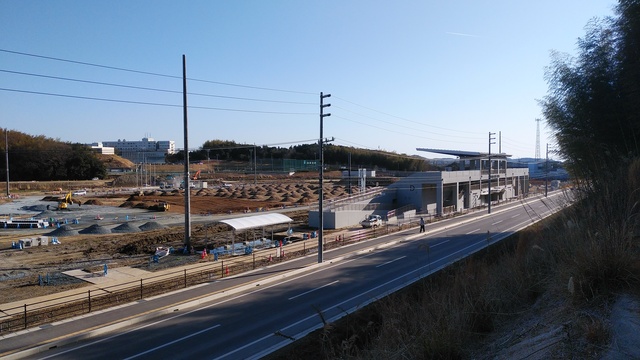 令和5（2023）年3月14日 公園北側（町道）から公園西側（知多奥田駅）方面を映した定点カメラの写真