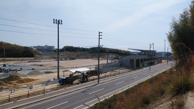 令和5（2023）年4月4日 公園北側（町道）から公園西側（知多奥田駅）方面を映した定点カメラの写真
