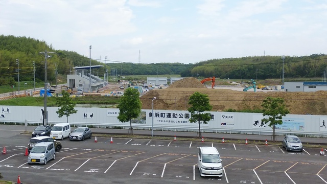 令和5（2023）年5月23日 知多奥田駅から公園（全体）方面を映した定点カメラの写真