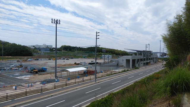 令和5（2023）年5月23日 公園北側（町道）から公園西側（知多奥田駅）方面を映した定点カメラの写真