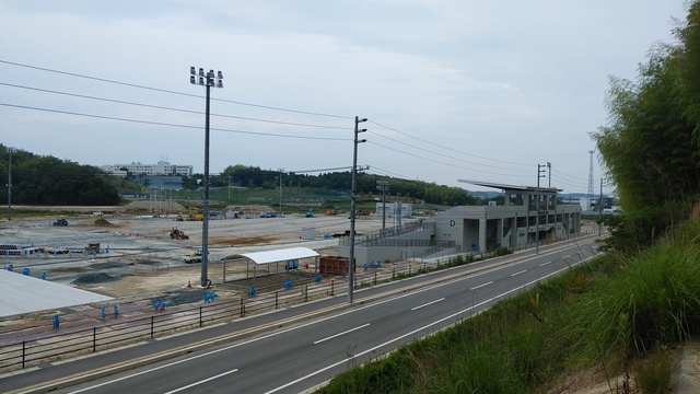 令和5（2023）年6月6日 公園北側（町道）から公園西側（知多奥田駅）方面を映した定点カメラの写真