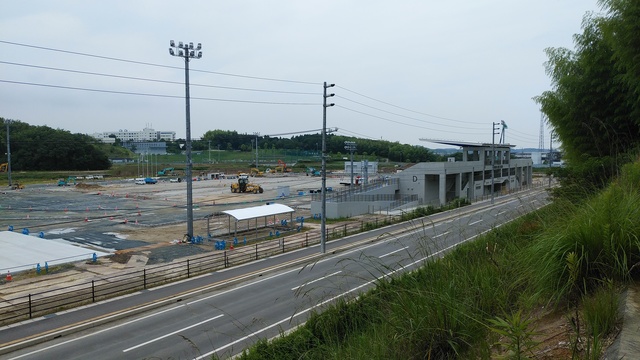 令和5（2023）年6月27日 公園北側（町道）から公園西側（知多奥田駅）方面を映した定点カメラの写真