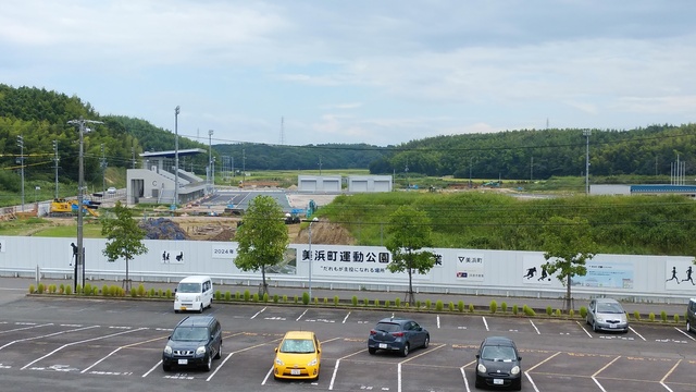 令和5（2023）年8月14日 知多奥田駅から公園（全体）方面を映した定点カメラの写真