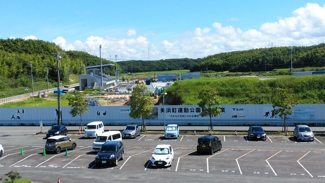 令和5（2023）年8月29日 知多奥田駅から公園（全体）方面を映した定点カメラの写真