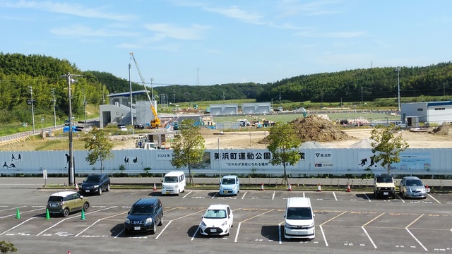 令和5（2023）年10月3日 知多奥田駅から公園（全体）方面を映した定点カメラの写真