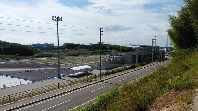令和5（2023）年10月3日 公園北側（町道）から公園西側（知多奥田駅）方面を映した定点カメラの写真