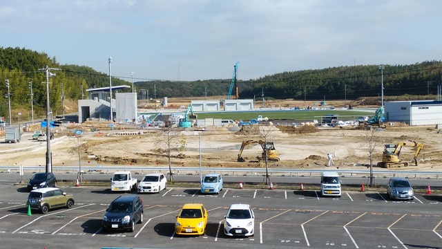 令和5（2023）年11月21日 知多奥田駅から公園（全体）方面を映した定点カメラの写真