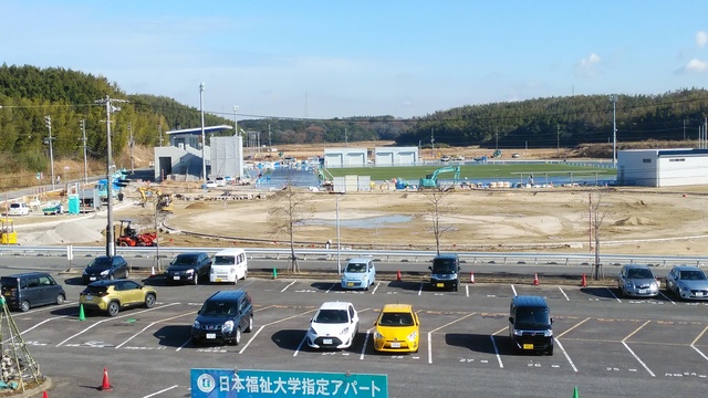 令和5（2023）年12月19日 知多奥田駅から公園（全体）方面を映した定点カメラの写真