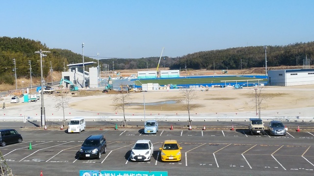 令和6（2024）年1月9日 知多奥田駅から公園（全体）方面を映した定点カメラの写真