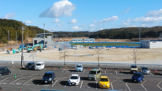 令和6（2024）年1月16日 知多奥田駅から公園（全体）方面を映した定点カメラの写真