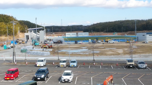 令和6（2024）年1月23日 知多奥田駅から公園（全体）方面を映した定点カメラの写真