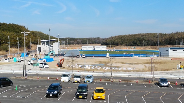 令和6（2024）年1月30日 知多奥田駅から公園（全体）方面を映した定点カメラの写真