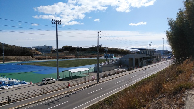 令和6（2024）年2月27日 公園北側（町道）から公園西側（知多奥田駅）方面を映した定点カメラの写真