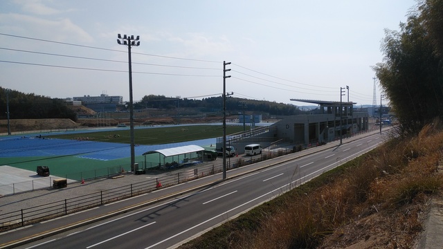令和6（2024）年3月4日 公園北側（町道）から公園西側（知多奥田駅）方面を映した定点カメラの写真