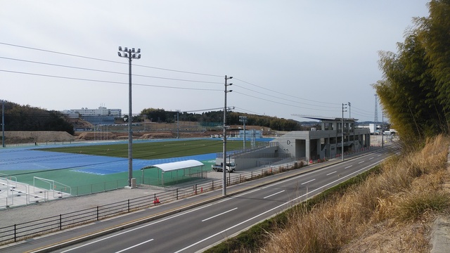 令和6（2024）年3月19日 公園北側（町道）から公園西側（知多奥田駅）方面を映した定点カメラの写真