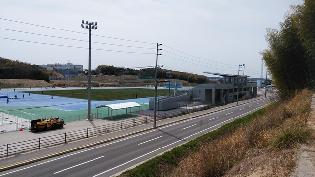 令和6（2024）年4月2日 公園北側（町道）から公園西側（知多奥田駅）方面を映した定点カメラの写真