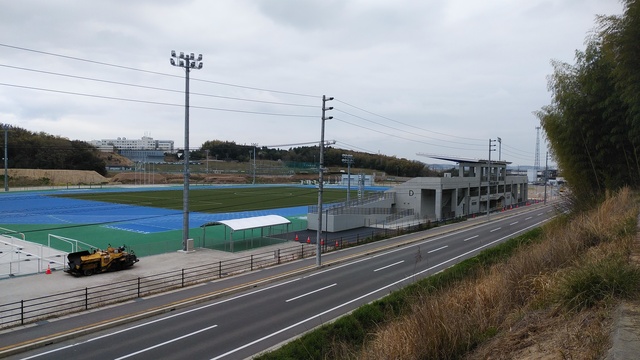 令和6（2024）年4月8日 公園北側（町道）から公園西側（知多奥田駅）方面を映した定点カメラの写真
