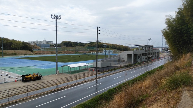 令和6（2024）年4月16日 公園北側（町道）から公園西側（知多奥田駅）方面を映した定点カメラの写真