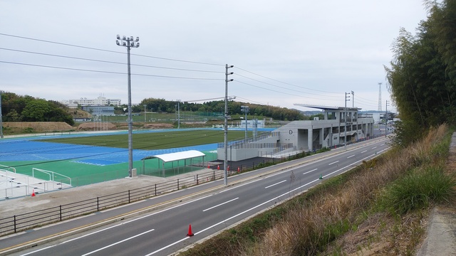 令和6（2024）年4月23日 公園北側（町道）から公園西側（知多奥田駅）方面を映した定点カメラの写真