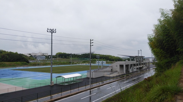 令和6（2024）年7月1日（最終） 公園北側（町道）から公園西側（知多奥田駅）方面を映した定点カメラの写真