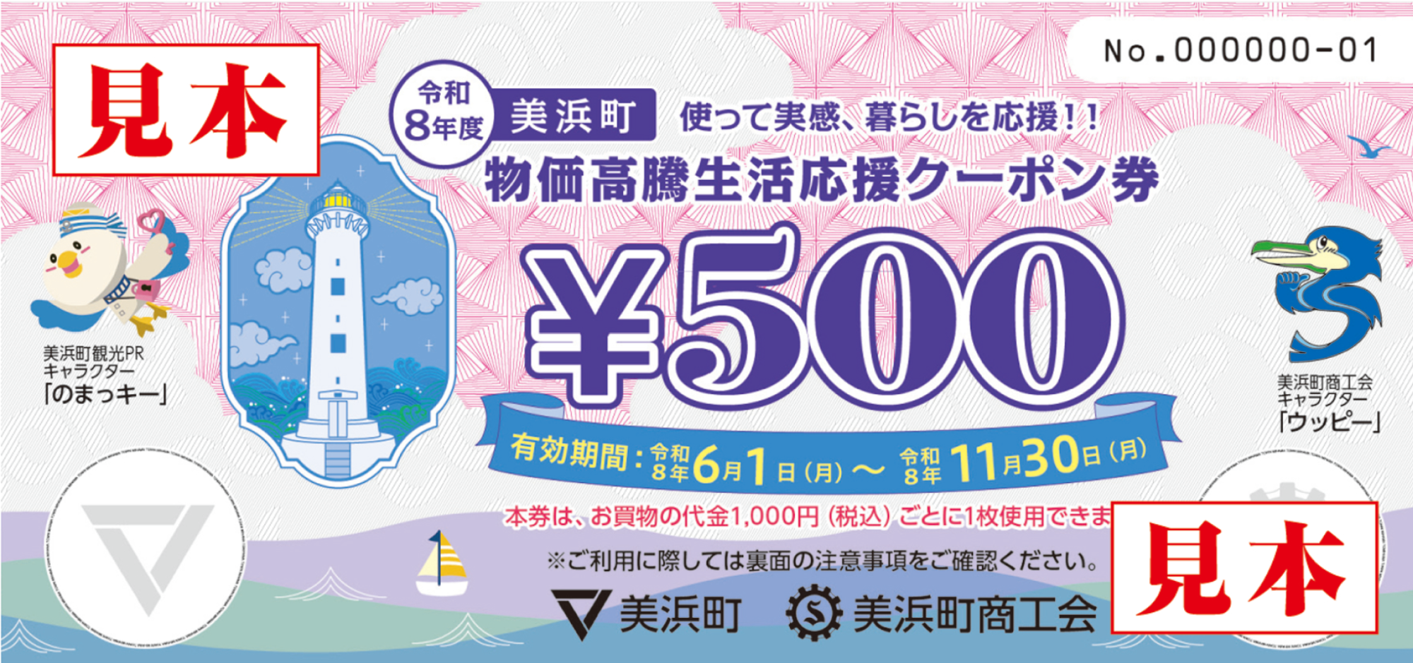 クーポン券の見本